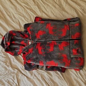 Adult size onesie pyjama's in moose print. Little blue house size large.